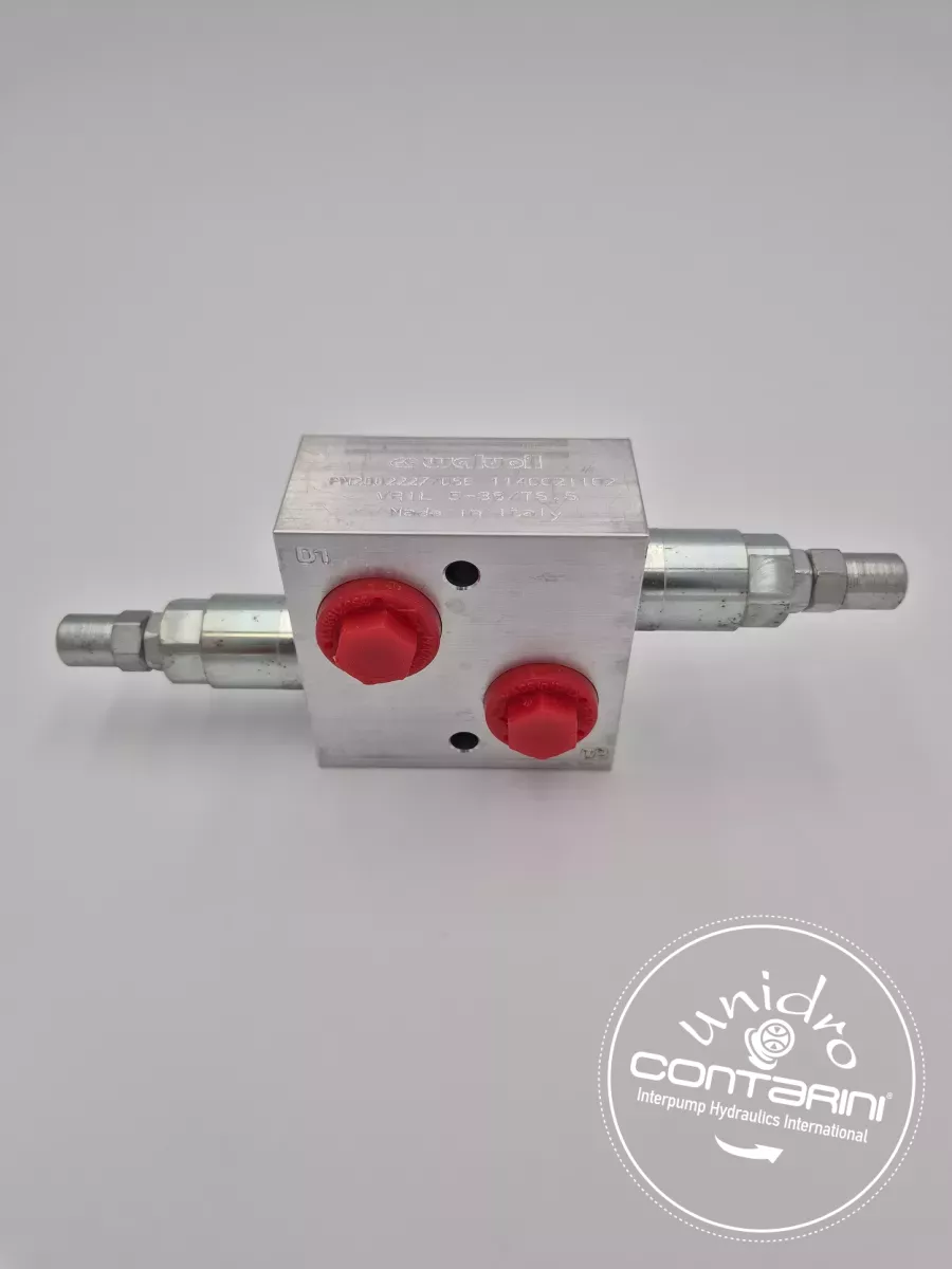 SOUPAPE ANTICHOC D.E. ALU. 3/8" 25L/min 50:220B. - VAIL 5-38/TS.S AL