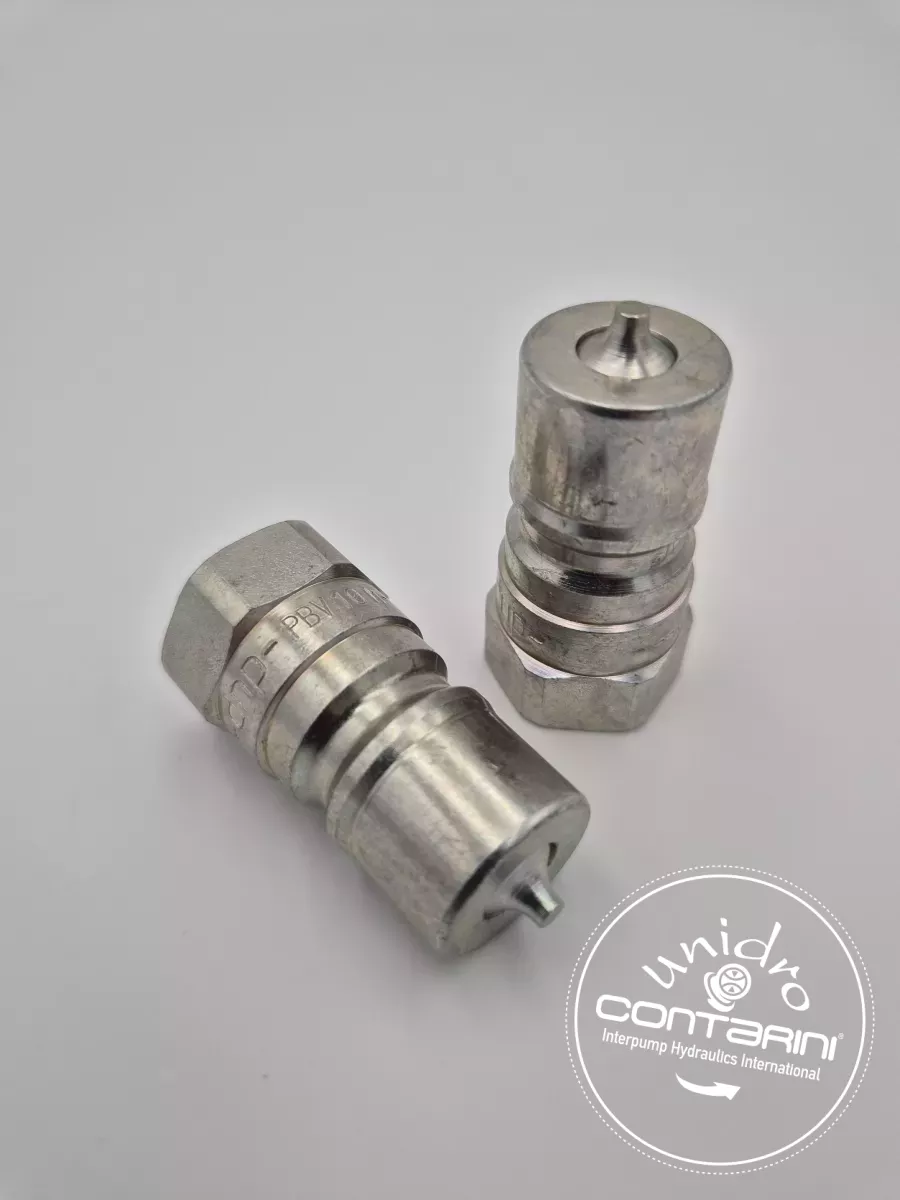 COUPLEUR MALE ISO B - ACIER - DN. 06 - 1/4" G. IG