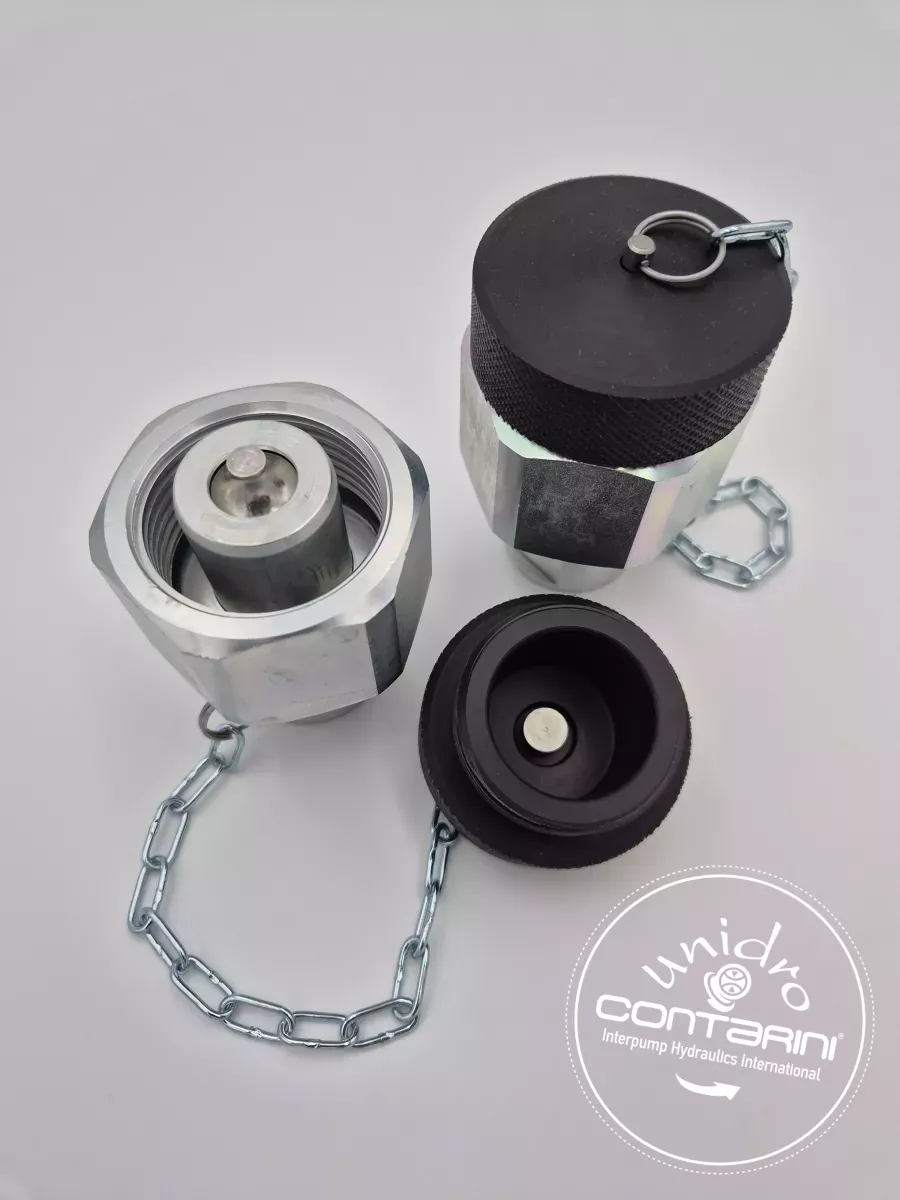 COUPLEUR A VISSER MALE TYPE ROFLE. -PVR DN13- G. 1/2" IG AVEC BOUCHON