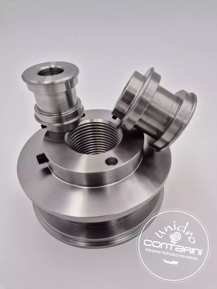 PISTON FILETE AVEC VIS DE BLOCAGE ALES. 140 MM. -FILETAGE M48X3