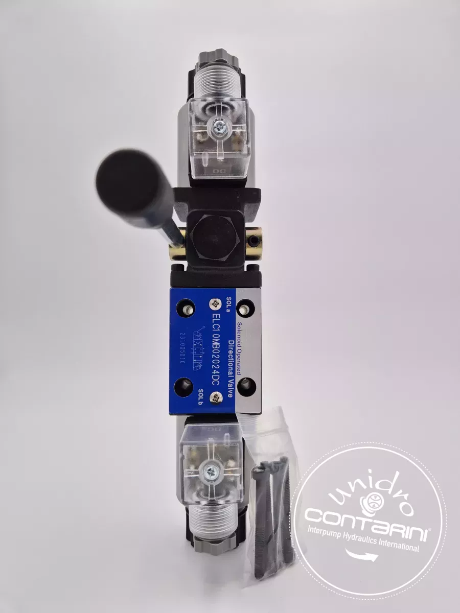 ELECTRODISTRIBUTEUR NG6-4/3-[X/II-P.T.A.B fermés]-12 VDC+CDE SECOURS