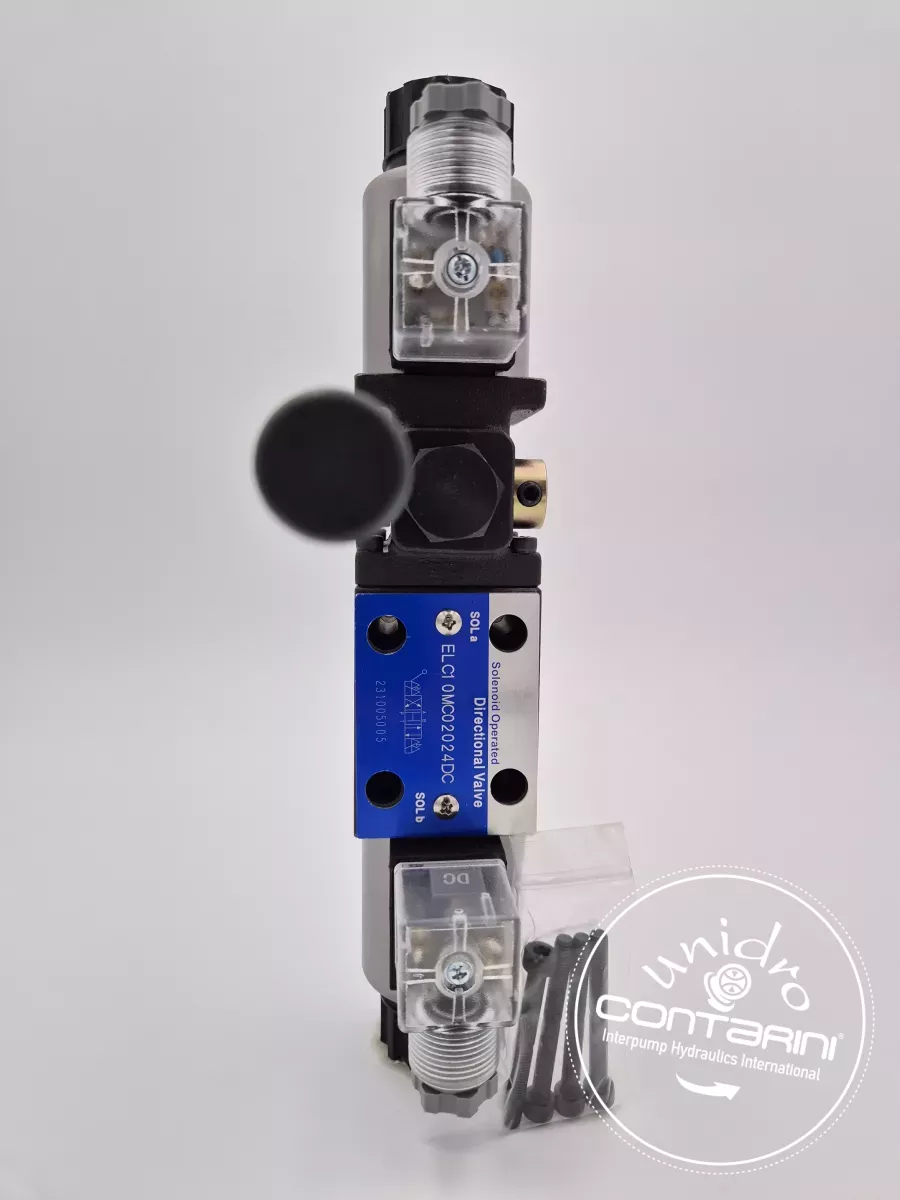 ELECTRODISTRIBUTEUR NG6-4/3-[ X/II-Centre H]-12 VDC+CDE SECOURS