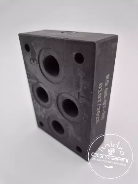 EMBASE CETOP 3 TYPE ES3A38-P 3/8"G- ACIER