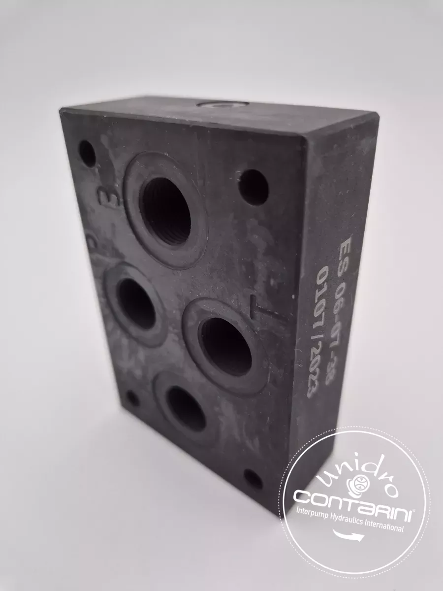 EMBASE CETOP 3 TYPE ES3A38-P 3/8"G- ACIER