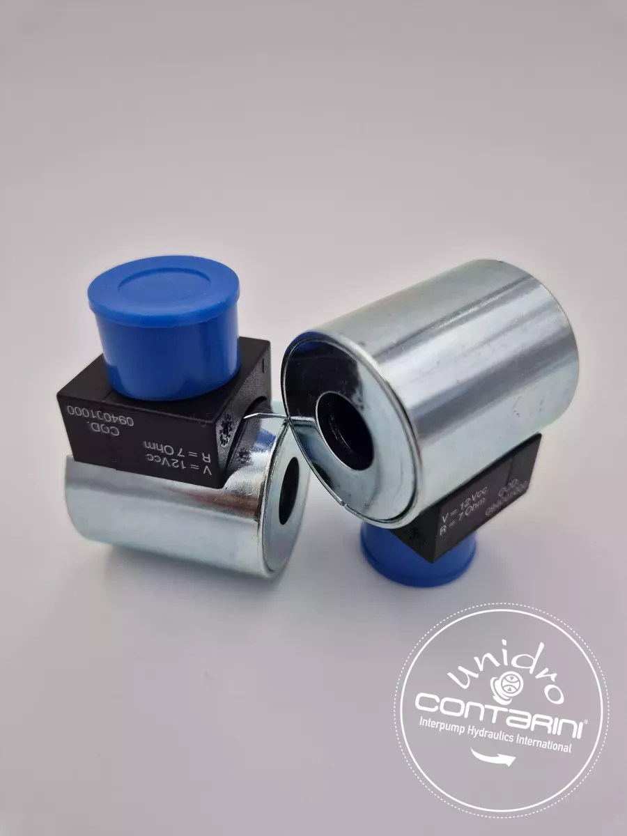 SOLENOIDE 12VDC - DIN 43650 - Øint.: 19mm (SAE 10/12) - 24W