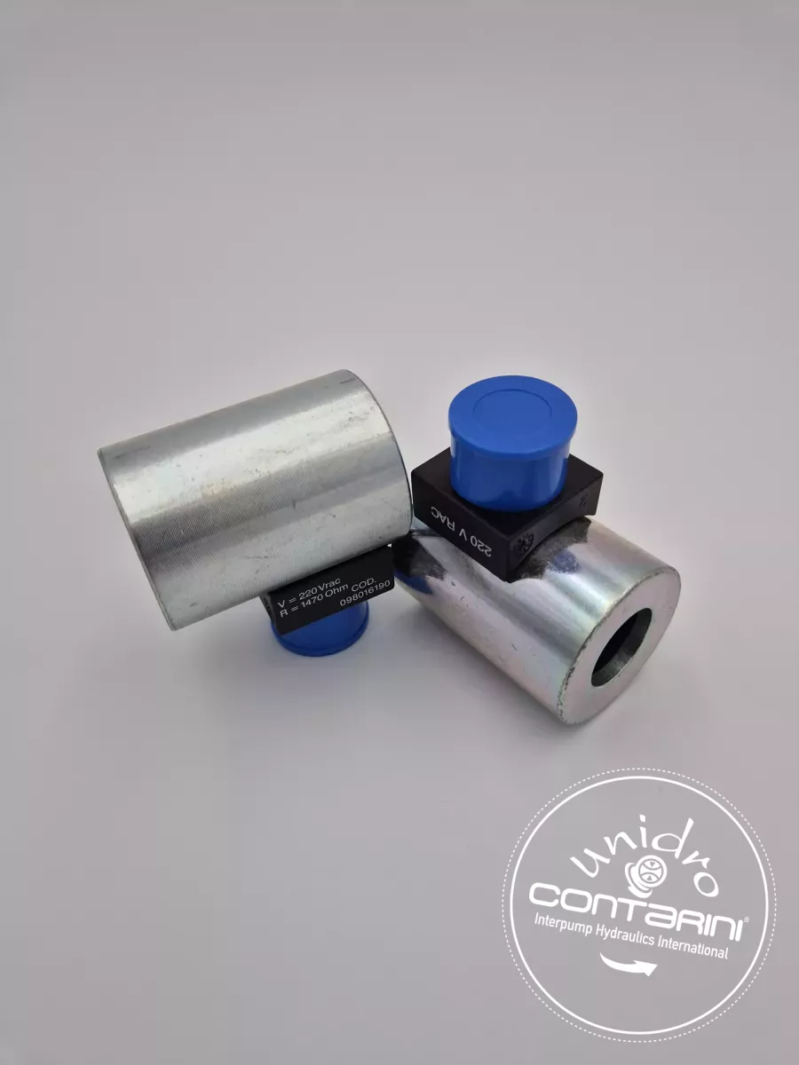 SOLENOIDE 230V RAC - DIN 43650  -  Øint.: 19mm (SAE 10/12) - 25W