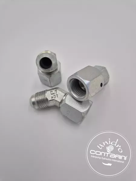 ADAPTEUR A 45° TOURNANT MJIC/JIC MJ7/16TJ7/16 45°