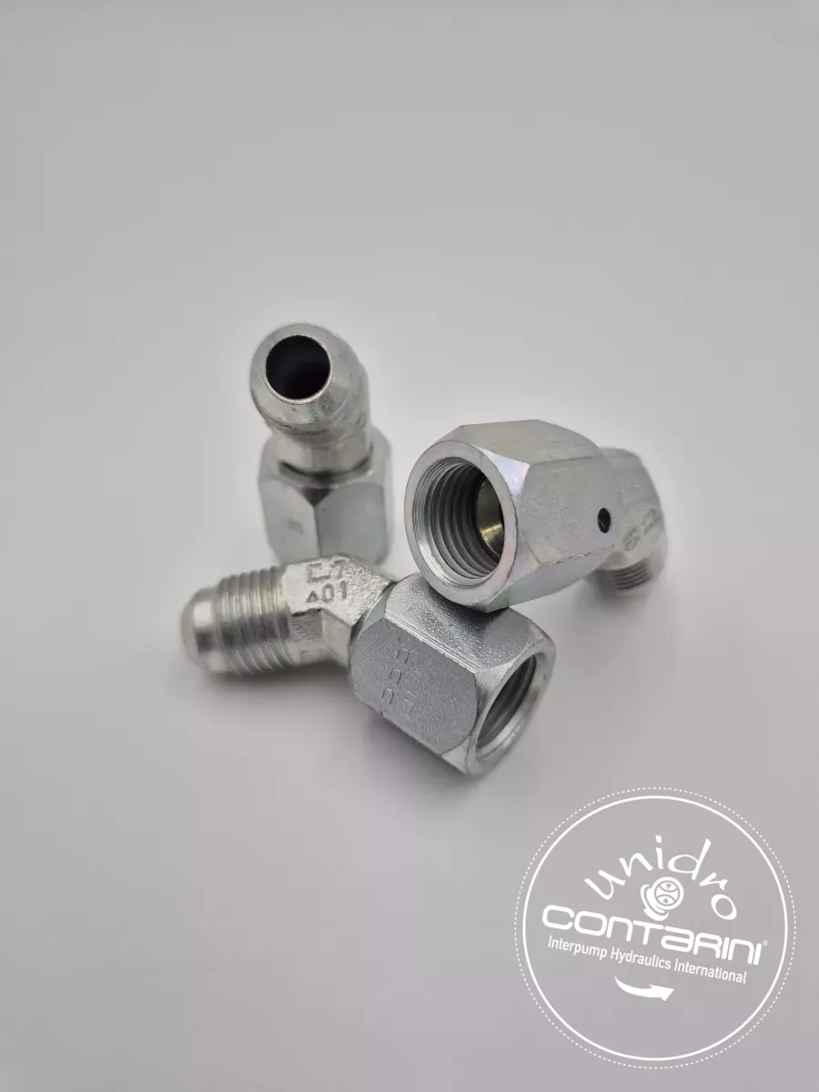 ADAPTEUR A 45° TOURNANT MJIC/JIC MJ7/16TJ7/16 45°