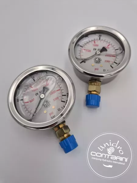 AMGR. Ø63MM/RACC.M. 1/4"BSP FIXATION RADIALE/PRISE VERTICALE