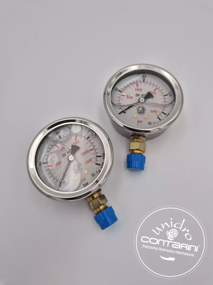 AMGR. Ø63MM/RACC.M. 1/4"BSP FIXATION RADIALE/PRISE VERTICALE