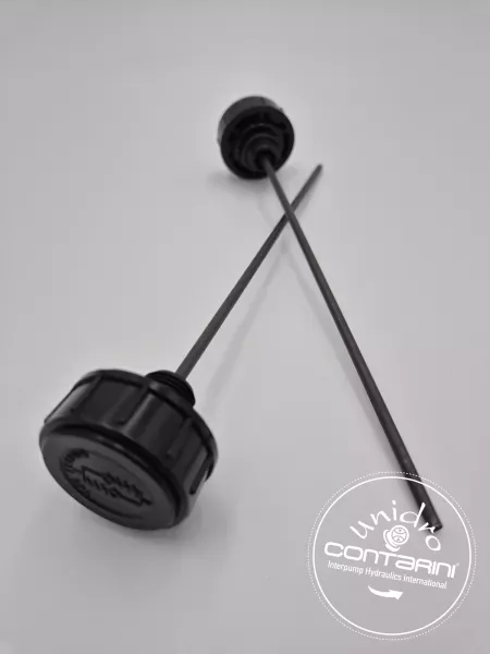 BOUCHON DE REMPLISSAGE FILTRE/PRESURISE M3/8" BSP + JAUGE Lg: 200mm