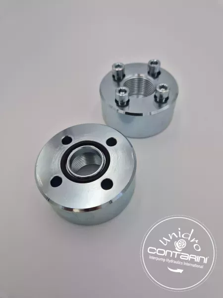 BRIDE DROITE TARAUDE ENTRAXE 56 -3/4" +O-RING 3150 +VIS M10x35