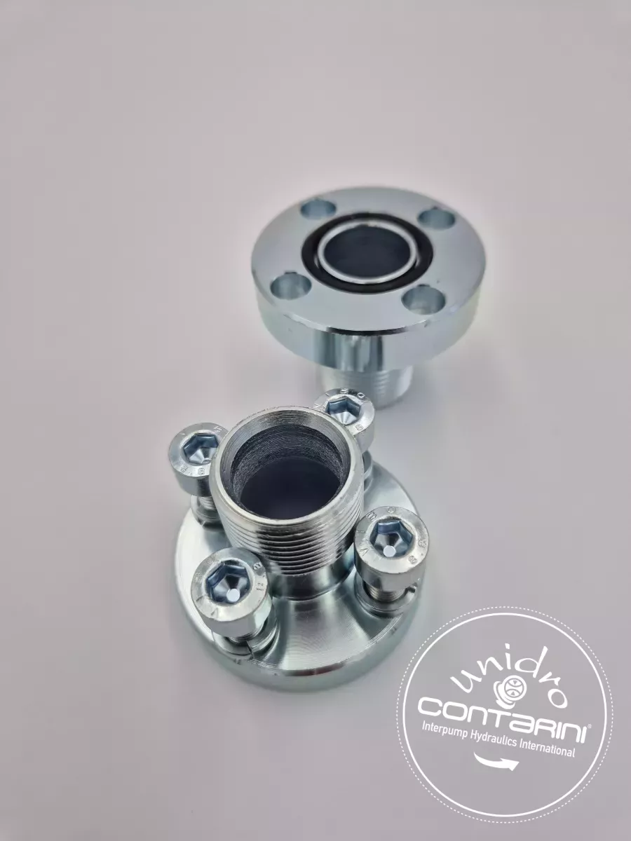 BRIDE DROITE FILETEE 26 - 3/8" O-RING 2056 + M 5X 20