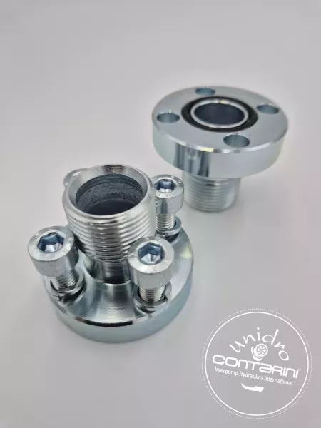 BRIDE DROITE FILETEE 40 - 1/2" O-RING + VIS M8 X 25