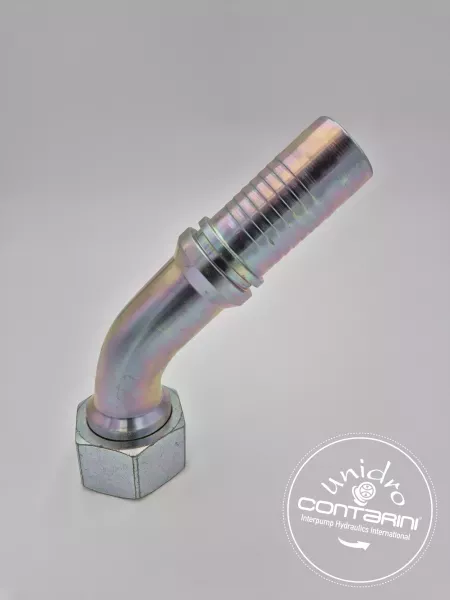 CS32 FBSP 1.1/4" 45° EMBOUT FEM. BSP 60° COUDE 45° ECROU JONC MONOBLO