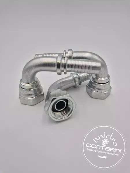 R0150 FEMELLE 90° BSP 60°ÉCROU A JONC