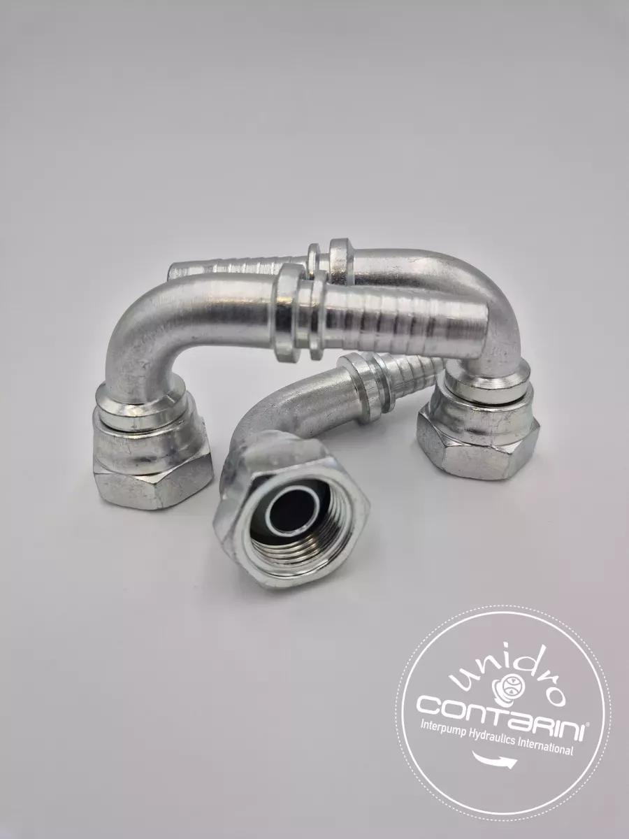 R0150 FEMELLE 90° BSP 60°ÉCROU A JONC