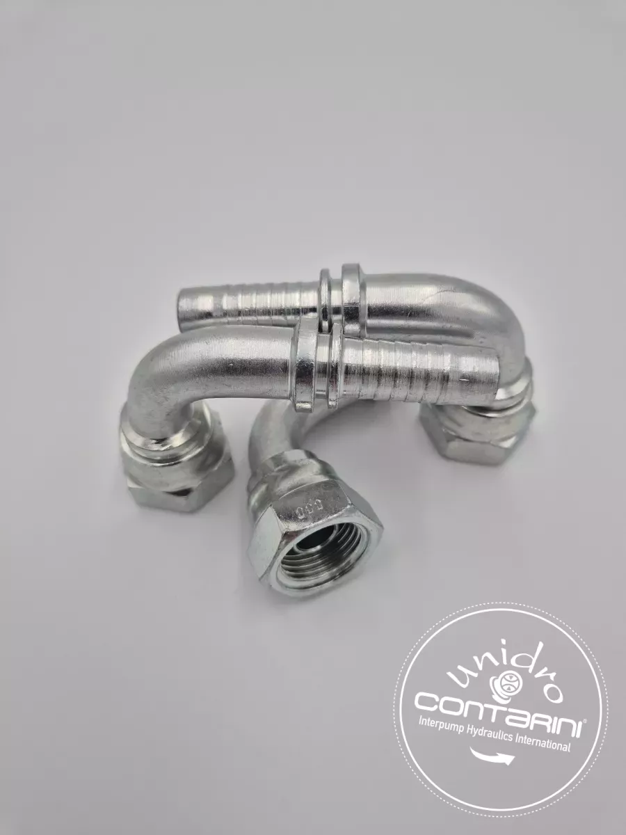 R0150 FEMELLE 90° BSP 60°ÉCROU A JONC