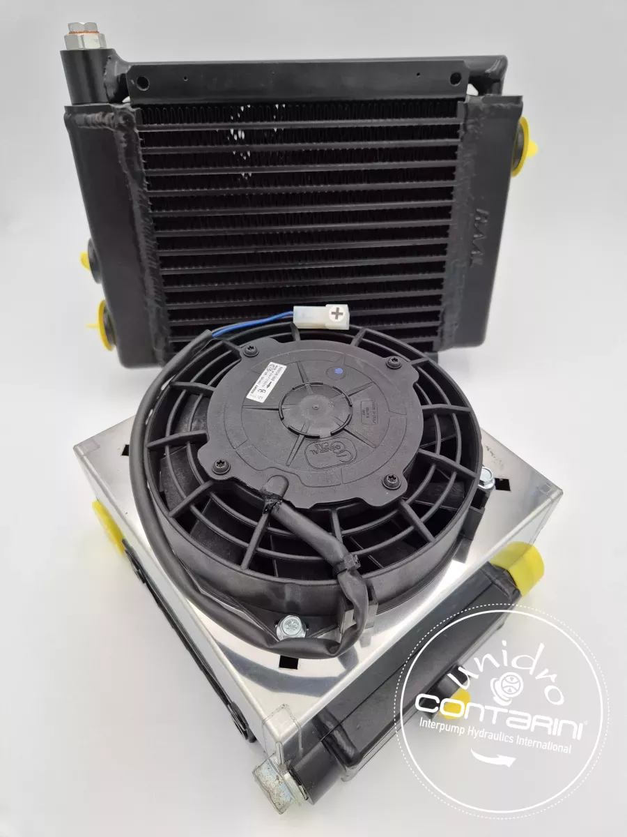 ECHANGEUR AIR/HUILE - GRS 500-A - Q: 80-260L/min - 24VDC - Ø: 385mm