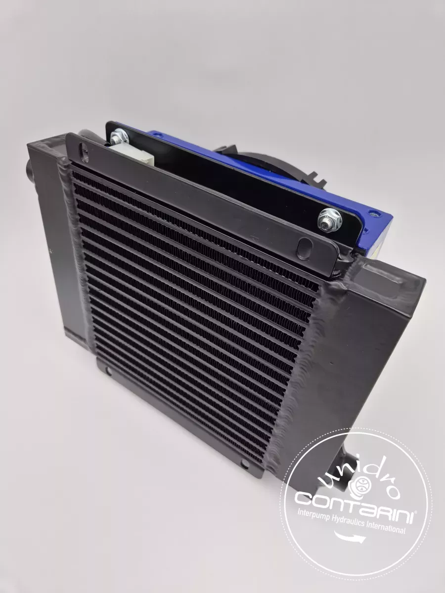 ECHANGEUR AIR/HUILE 12VDC- Q:20-80 L/min - SANS THERMOSTAT