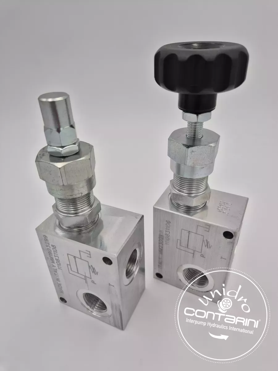 LIMITEUR DE PRESSION A CART.3/4" - 80l/min. - PLAGE: 5/50 BAR ALU