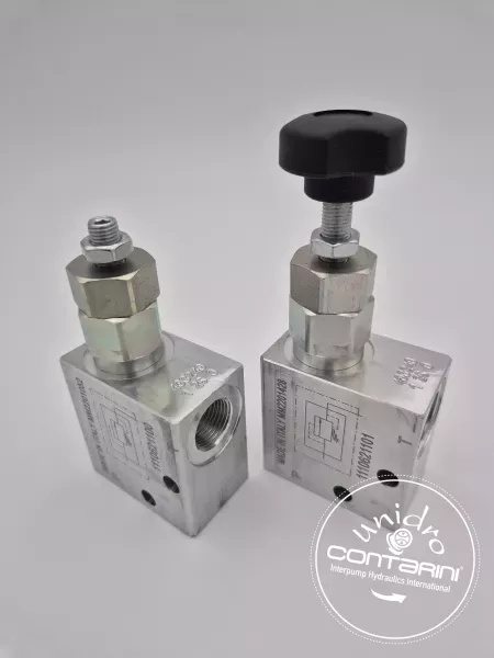 LIMITEUR DE PRESSION A CART. 1/4" - 20l/min. - PLAGE: 5/60 BAR ALU.