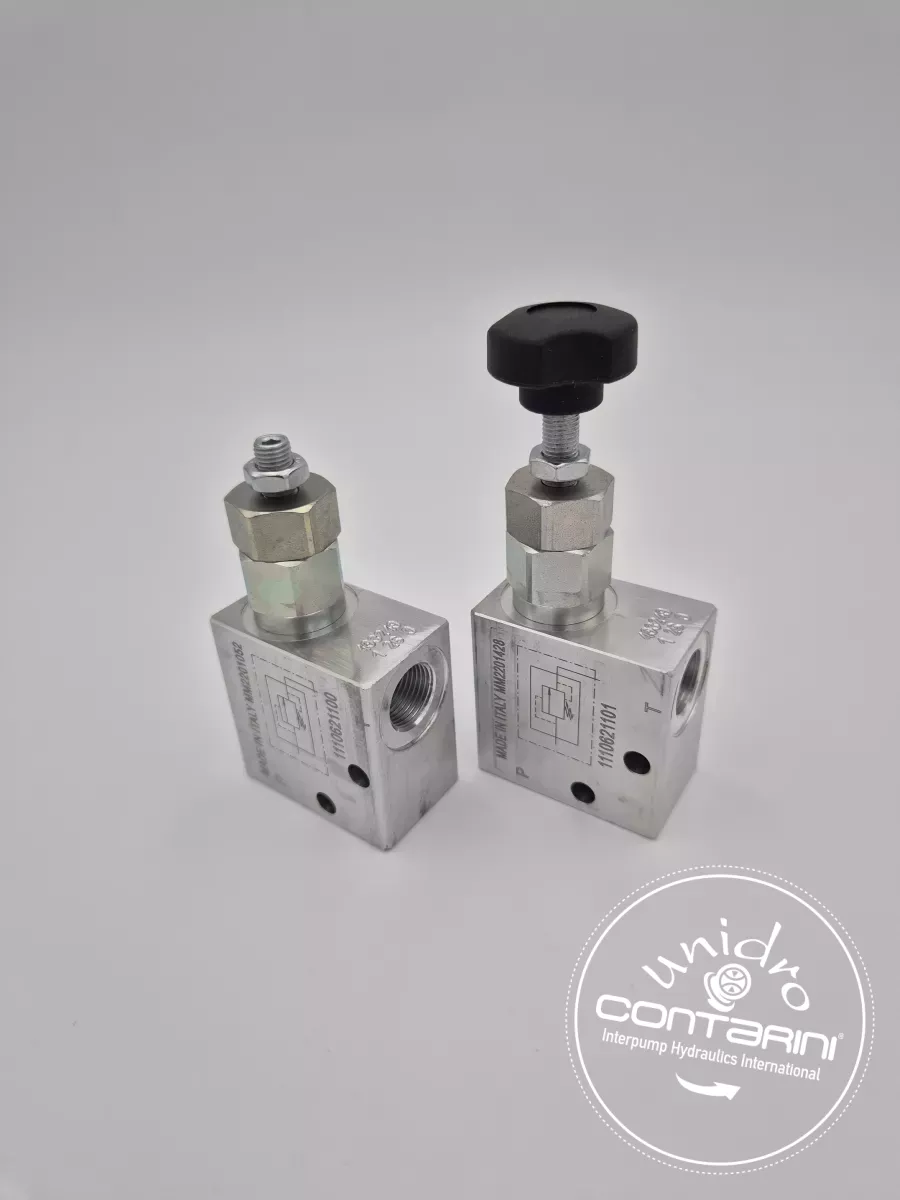 LIMITEUR DE PRESSION A CART. 1/4" - 20l/min. - PLAGE: 5/60 BAR ALU.