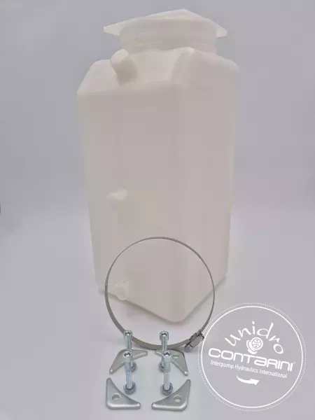RESERVOIR PLAST. 2.5L -HY05 - MONT. HORIZ. Ø OUVERTURE: 92mm + BOUCHO