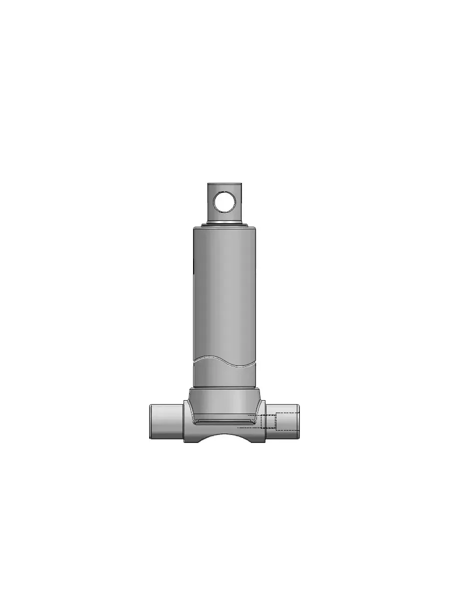 HTEF VERIN TELESCO. TOURILLON BAS - TIGE PERCEE