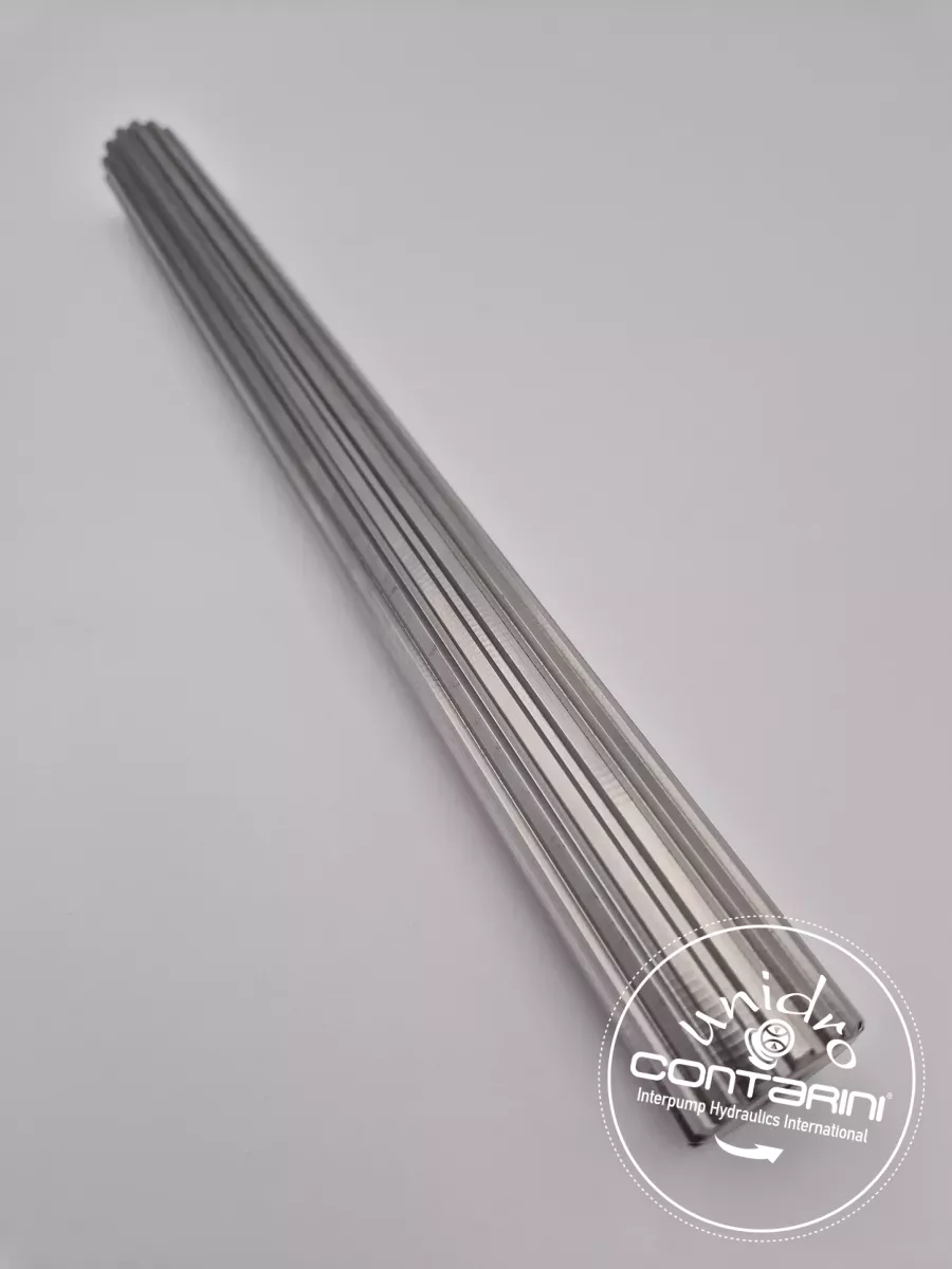 BARRE CANNELE - Z : 15 DTS - 28 x 25 - DIN  5482B - LONG.: 280 mm. 