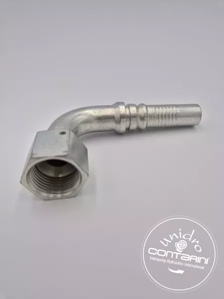 R0950H FEMELLE 90° JIC 74°ÉCROU A JONC INTER LOCK