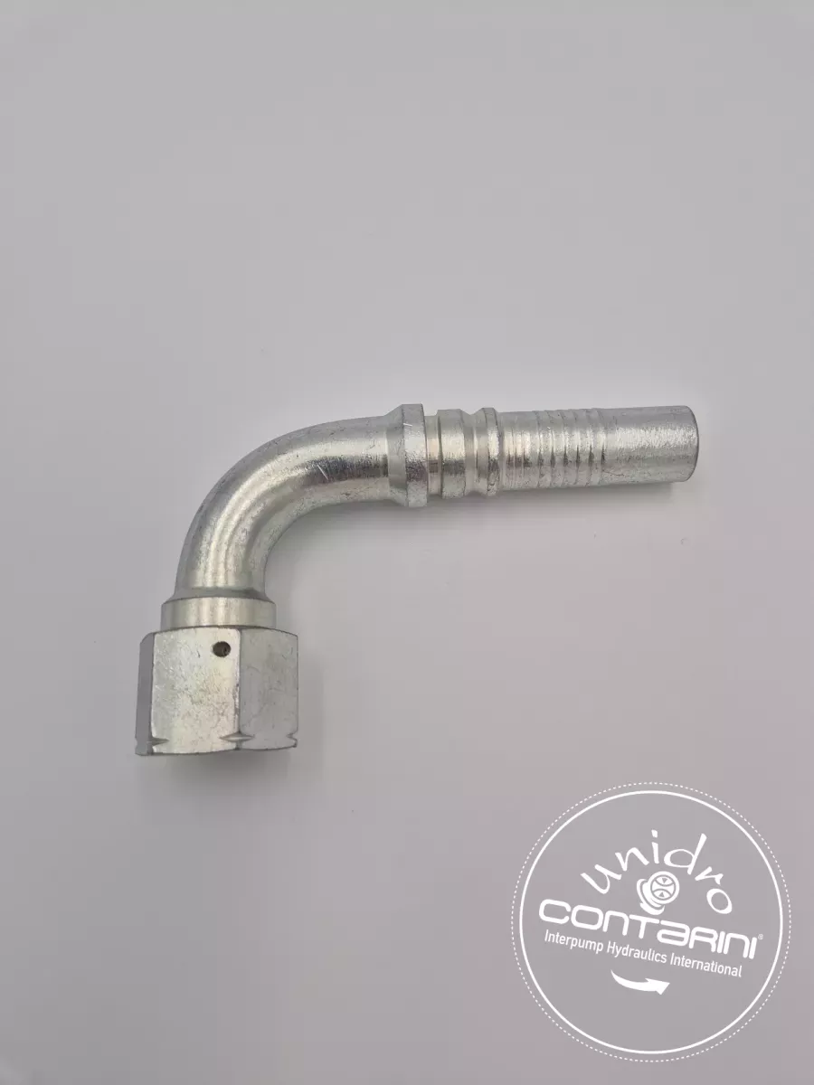 R1319FJ11/6 90° EMB. FEM. JIC A 90° CONE 74° ECROU A JONC MONO. I/LOC