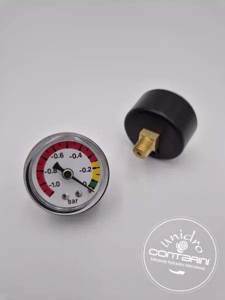 INDIC. COLMATAGE ASPIRATION- Ø: 41mm PIQUAGE AXIAL 1/8" (-1 :0 BAR)