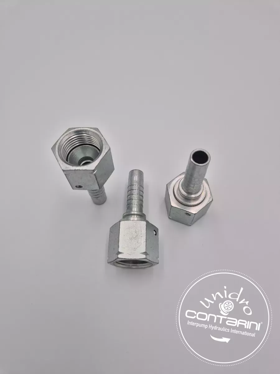 EMBOUT DROIT FEM. TOURNANT JIC 74° - CS06 FJ ej 1/2 - TUYAU 1/4"