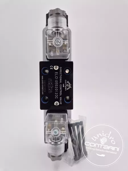 ELECTRODISTRIBUTEUR NG6 - 4/3 - [ X/II- Centre Y ]- 12 VDC