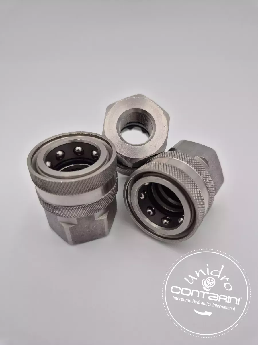 COUPLEUR PASSAGE LIBRE FEMELLE INOX - CPLF 3/8"