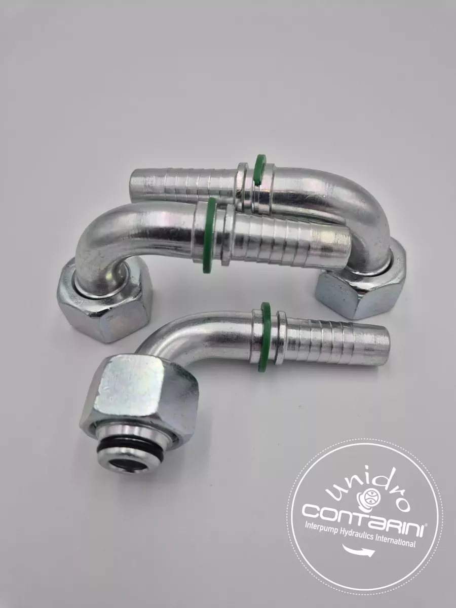 R0185 FEMELLE 90° METR. 24° S.LIGHT