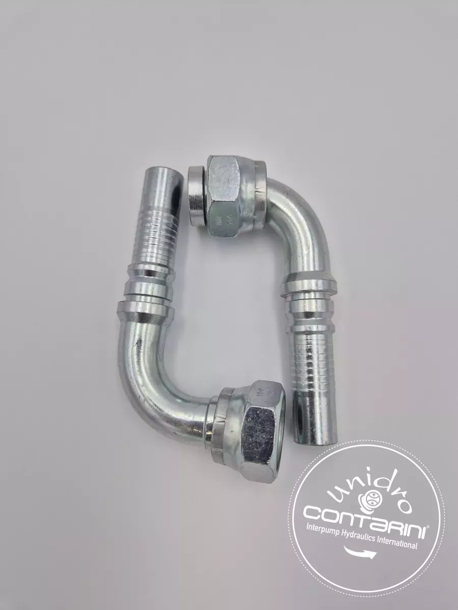 RS150H FEMELLE 90° ORFS ÉCROU ROULE INTER LOCK