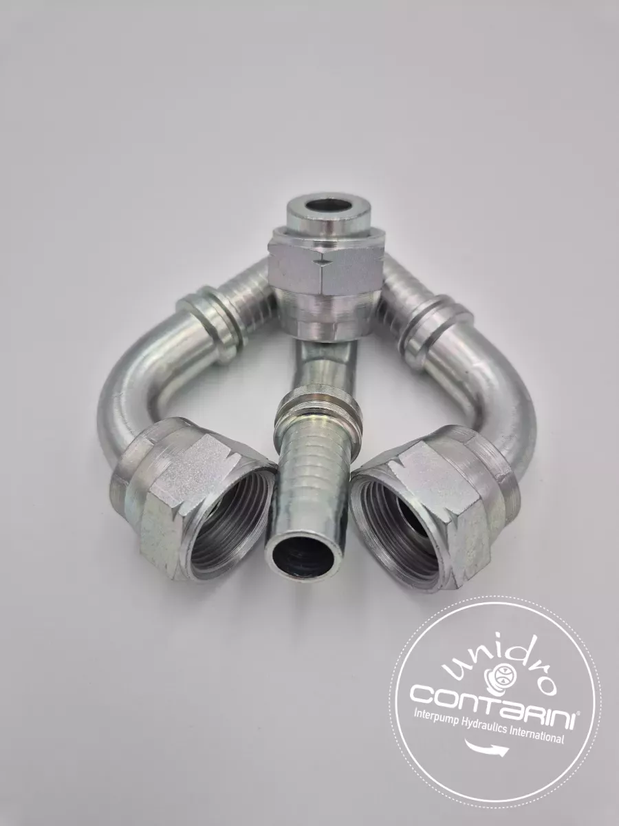 RS150 FEMELLE 90° ORFS ÉCROU ROULE