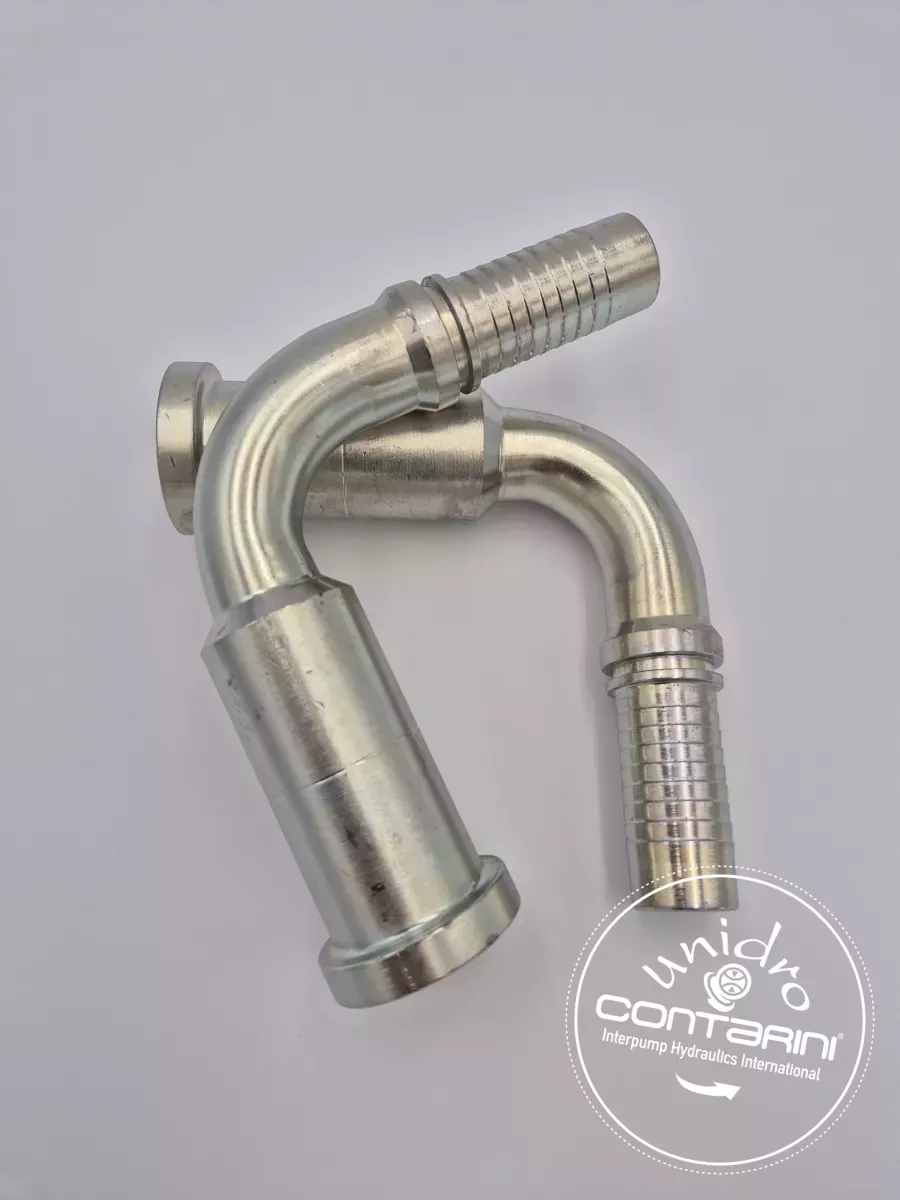 BRIDE A 90° SAE 6000 PSI MONOBLOC PROLONGEE CS19BR6L4190°