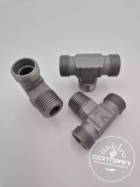 TE MALE 12L - 3/8" BSPT (CONIQUE) AU CENTRE