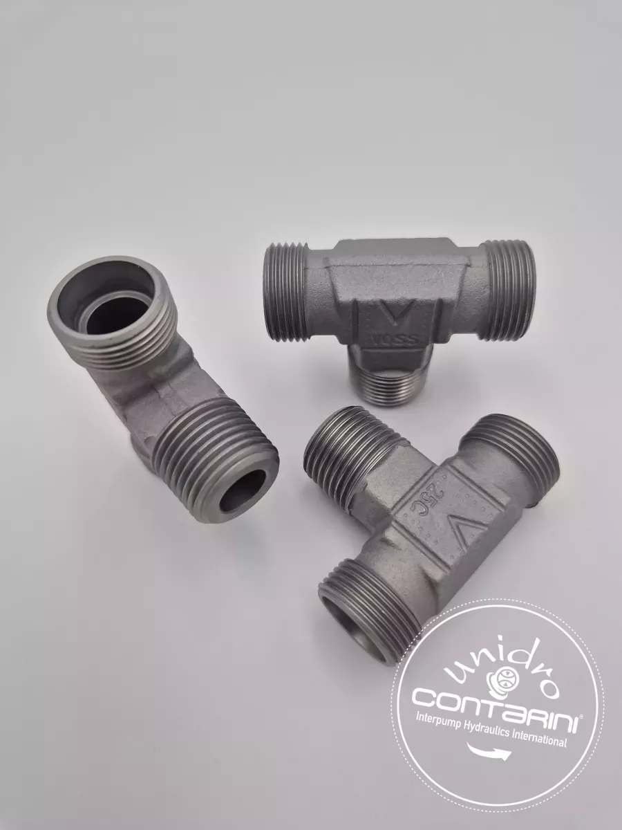 TE MALE 12L - 3/8" BSPT (CONIQUE) AU CENTRE