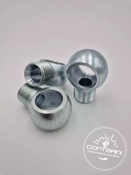 BANJO FILETE / PARTIE LISSE 08- 1/2" x F. 1/2" ENTRAXE 43 MM.