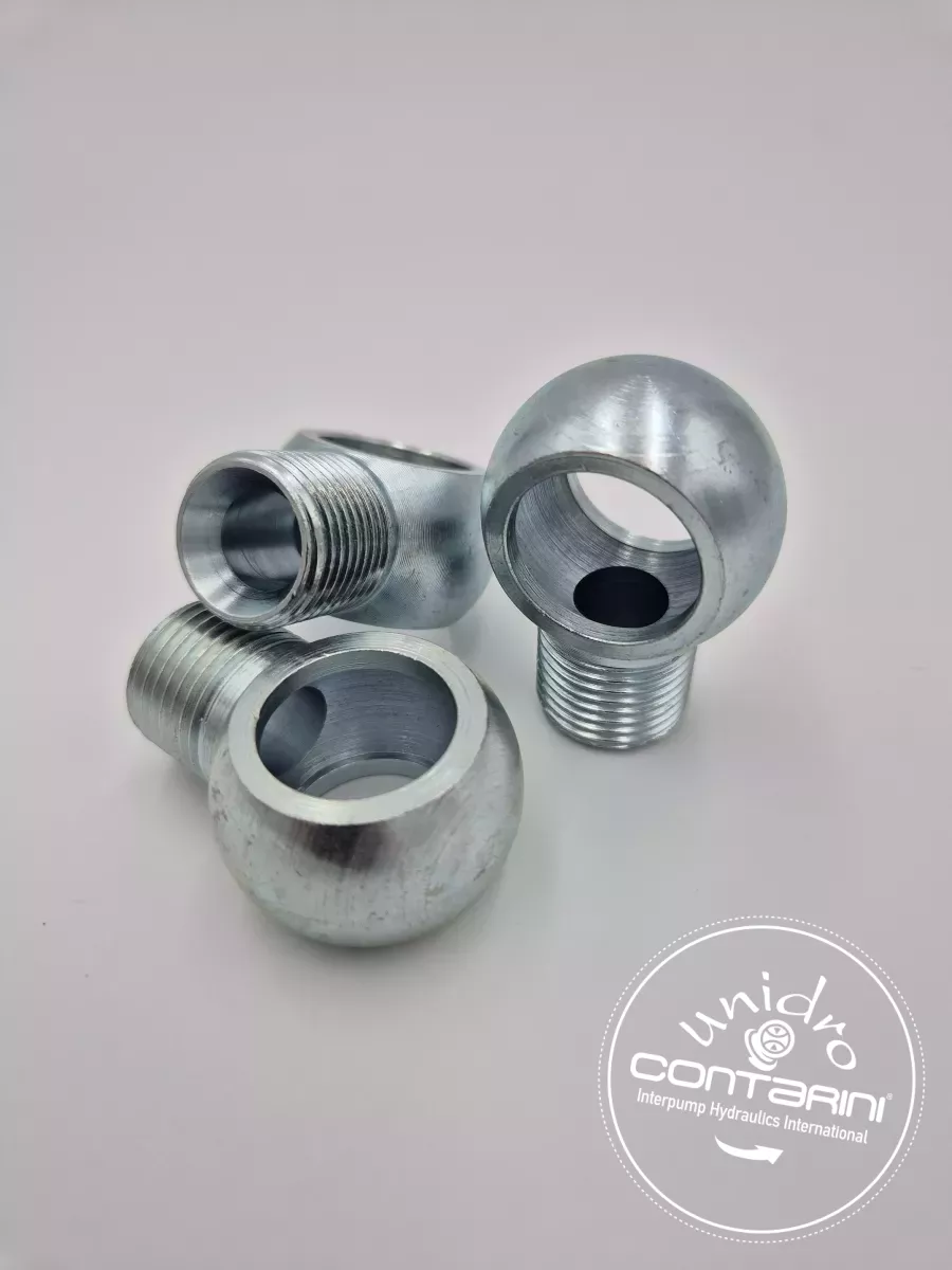 BANJO FILETE / PARTIE LISSE 08- 1/2" x F. 1/2" ENTRAXE 43 MM.