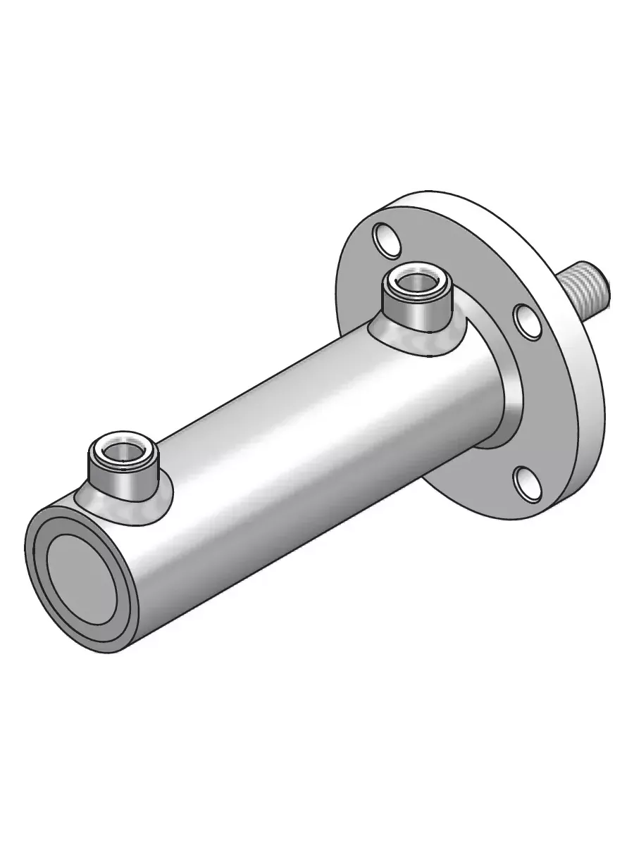 VERIN D.E. A BRIDE AVANT TYPE "HMF" 70/60 x 35 - C: 100mm -M27x2