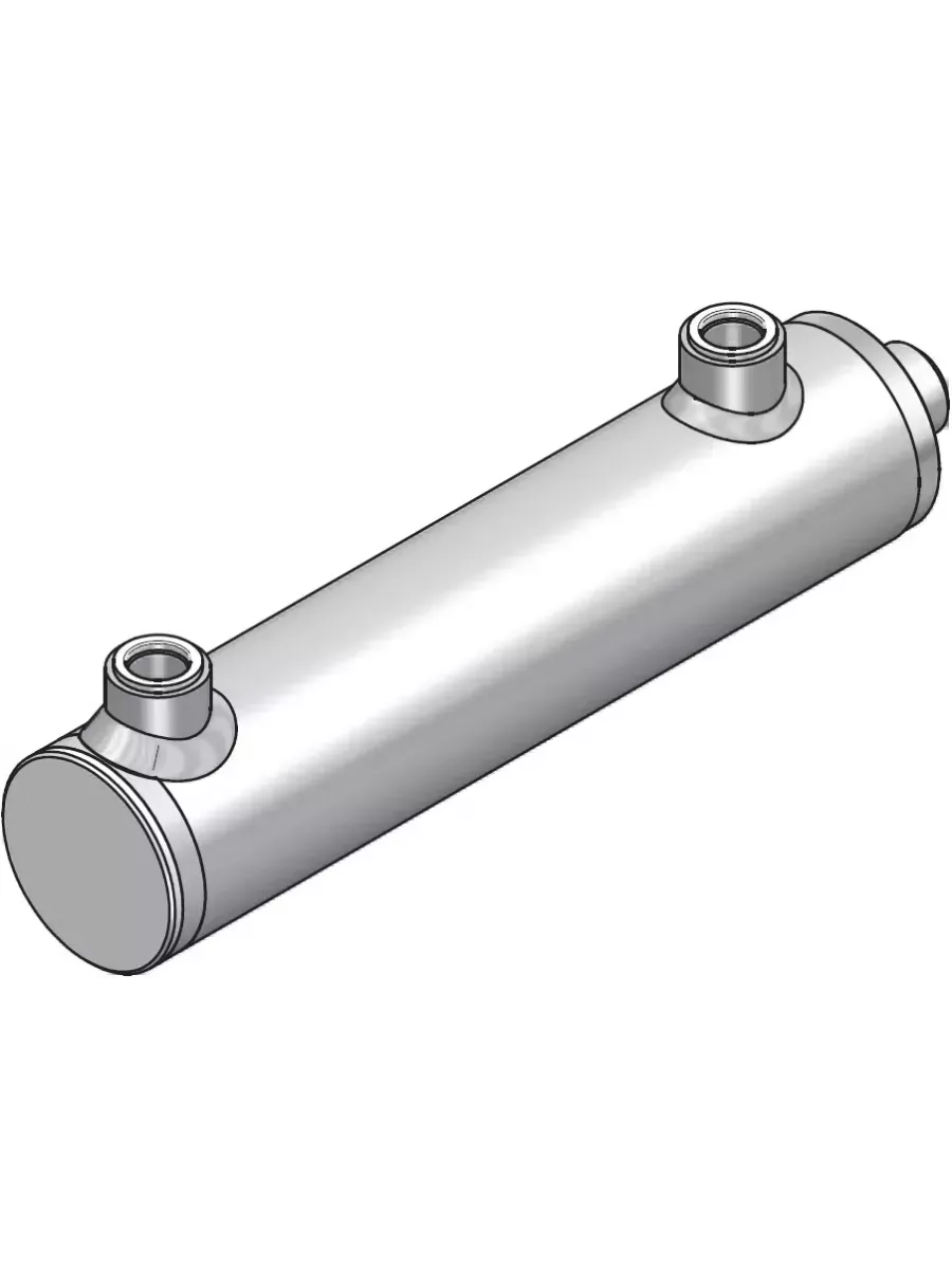 VERIN D.E. 80/70 x 40 - C: 400mm - SANS FIXATION