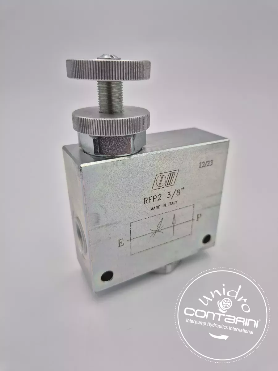 REGULEUR DE DEBIT COMPENSE - 2 VOIES - RFP2 - 3/8" - 30 L./mn. -350 B