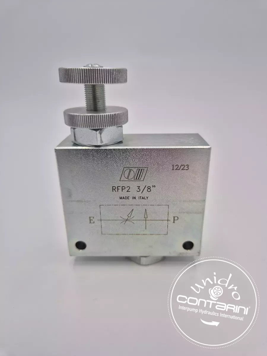 REGULEUR DE DEBIT COMPENSE - 2 VOIES - RFP2 - 3/8" - 30 L./mn. -350 B