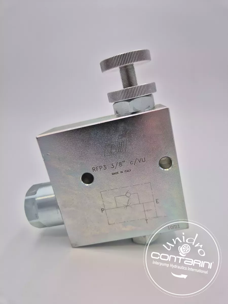 REGUL. DEBIT PRIORIT. 3 VOIES COMPENSE 3/8" - Qmax: 60L- RETOUR LIBRE