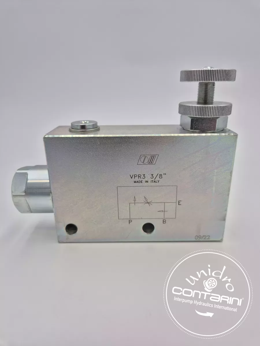 REGUL. DE DEBIT PRIORITAIRE COMPENSE-  VPR 3 - 3/8" - Qmax: 50 L/min.